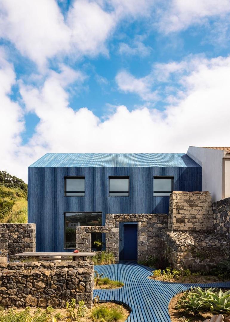 The Blue House Azores Capelas Bagian luar foto